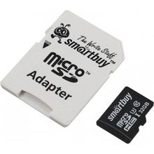 SmartBuy Карта памяти SmartBuy Professional microSDHC Class 10 UHS-I U3 32GB + SD adapter