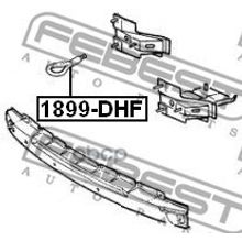 Крюк Буксировочный Opel Astra J 2010-2015 Febest арт. 1899DHF