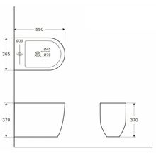 Биде подвесное Aquanet Cetus-B2 BL-102-WHB