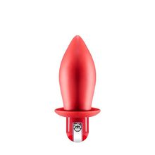 Красный конусообразный анальный вибратор HUMPER 3.5INCH VIBRATOR - 8 см. Красный