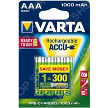 VARTA AAA R2U 1000 мАч 4 шт.