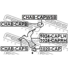 Опора Шаровая Нижнего Рычага | Перед Прав Лев | Chevrolet Captiva 2010- [Eu] Febest арт. 1020CAP