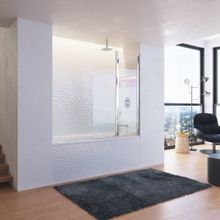 Шторка для ванной Ravak Chrome CVS2-100 P (7QRA0C00Z1) (правая) профиль хром стекло прозрачное