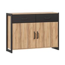 Алмаз. Любимый дом Техно Тумба комбинированная 1200 (Дуб золотой Чёрный)