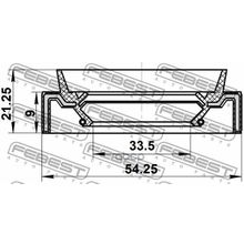 Сальник Привода Febest арт. 95JAS32540921R