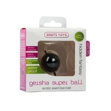 Чёрный вагинальный шарик Geisha Super Ball Черный