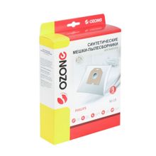 M-19 Мешки-пылесборники Ozone синтетические для пылесоса, 3 шт