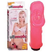 Розовый вибратор-ротик для клитора ULTIMATE VAGINA VIBE PINK Розовый