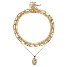 Многослойное колье под золото (арт. 81343-2)