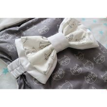 LovelyCare Конверт на выписку Кошечка серый весна осень + бант 100508