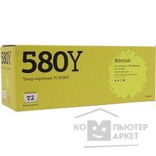 T2 TK-580Y Тонер-картридж  TC-K580Y для Kyocera FS-C5150DN ECOSYS P6021cdn 2800 стр. жёлтый, с чипом