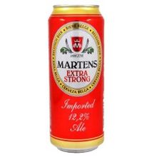 Пиво Мартенс Экстра Стронг, 4*0.500 л., 12.2%, светлое, железная банка, 24