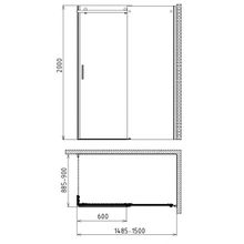 Душевой уголок Gemy Modern Gent S25161 R