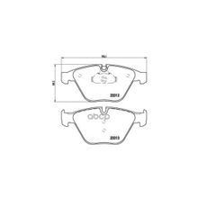 Колодки Тормозные Дисковые | Перед | Brembo арт. P06054