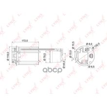 Фильтр Топливный LYNXauto арт. LF985M