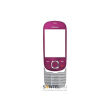 Клавиатура русская Nokia 7230 (серебро розовый)