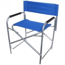 Кресло (стул) туристическое складное с подлокотниками 57*46*78см до 120кг, цвет синий