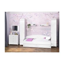 Система Мебели Детская Монако-4 белое дерево