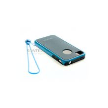 Задняя накладка Hoco Two color для iPhone 4 Blue Black