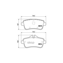 Колодки Тормозные Дисковые | Зад | Brembo арт. P50100