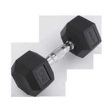 STARFIT Гантель обрезиненная DB-301 10 кг, черная