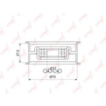 Ролик Натяжной Приводного Ремня Nissan Vq35hr Vq37vhr Infinti Fx35 Fx37 S51 08-   Ex35 Ex37 J50 08-   G35 G37 V36 06-   M35 M37 Y50 Y51 08-   Skyline 3.5 V36 07- LYNXauto арт. PB5137
