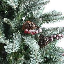 National Tree Ель искусственная Данхил - Снежная сказка, 1,37 м, заснеженная, с шишками и ягодами (31DUF345 DUF-401-45)