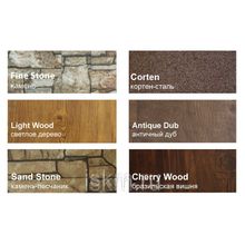 Металлический штакетник под дерево