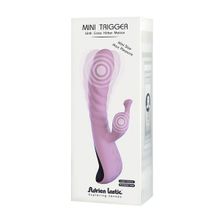 Нежно-розовый вибростимулятор Adrien Lastic Mini Trigger 18см