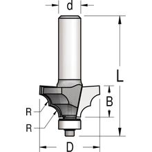 Фреза WPW RL04003 профиль розетка R4 D28,6 B13 подшипник хвостовик 6