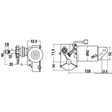 Osculati Motor for arms and blades 12 V 30 W, 19.183.01