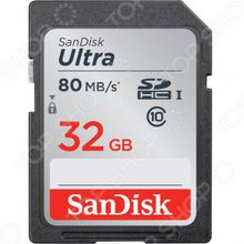 SanDisk Ultra SDHC Class 10 UHS-I 80MB s 32GB