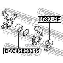 Подшипник Ступицы Колеса | Перед Прав Лев | Mazda 6 Gg 2002-2008 42*80*45 Мм Febest арт. DAC42800045