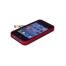 Кейс-панель X-doria для iPhone 4 красный матовый 401715