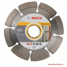 Bosch Алмазный диск Standard for Universal 115х22.23 мм по строительным материалам 10 шт (2608603244 , 2.608.603.244)