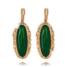 Серьги с хризопразом (позолота), Magia di Natura (арт. 57803-3026)