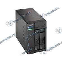 Сетевое хранилище данных (NAS) ASUSTOR "AS6102T" для 2x3.5" SATA HDD (LAN) (ret) [135234]