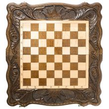 Шахматы + нарды резные "Корона"  50, Haleyan (kh119)
