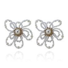 Серьги-гвоздики "Цветы" (арт. 81413-2)