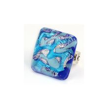 Кольцо "Джемма" из муранского стекла, арт. zn11A_qwh