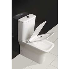 Чаша унитаза безободкового, полное примыкание к стене, P-trap BelBagno ROMANO BB248CPR-P