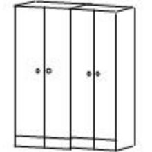 Шкаф четырёхсекционный раздевальный 03.341