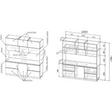 Миф Кухня ЛДСП Карина Центральная секция 2050