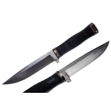 Нож Старлей (сталь Х12мф) черный, рукоять резина