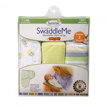 Summer Infant SwaddleMe 3 шт S M пчелки