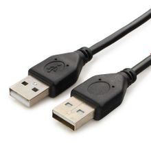 Кабель USB 2.0 Am - Am - 1.8 м, черный, Cablexpert Pro (CCP-USB2-AMAM-6)