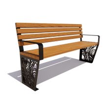 Скамейка садовая «ПАВЛИН» (1,8м)