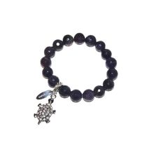 Браслет из натуральных камней. аметист