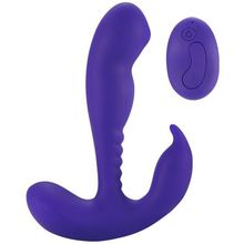  Фиолетовый стимулятор простаты Remote Control Prostate Stimulator with Rolling Ball - 13,3 см.