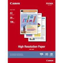 CANON HR-101N бумага для печати графики высокого разрешения А3 (297х420 мм) 106 г м2, 20 листов, 1033A006